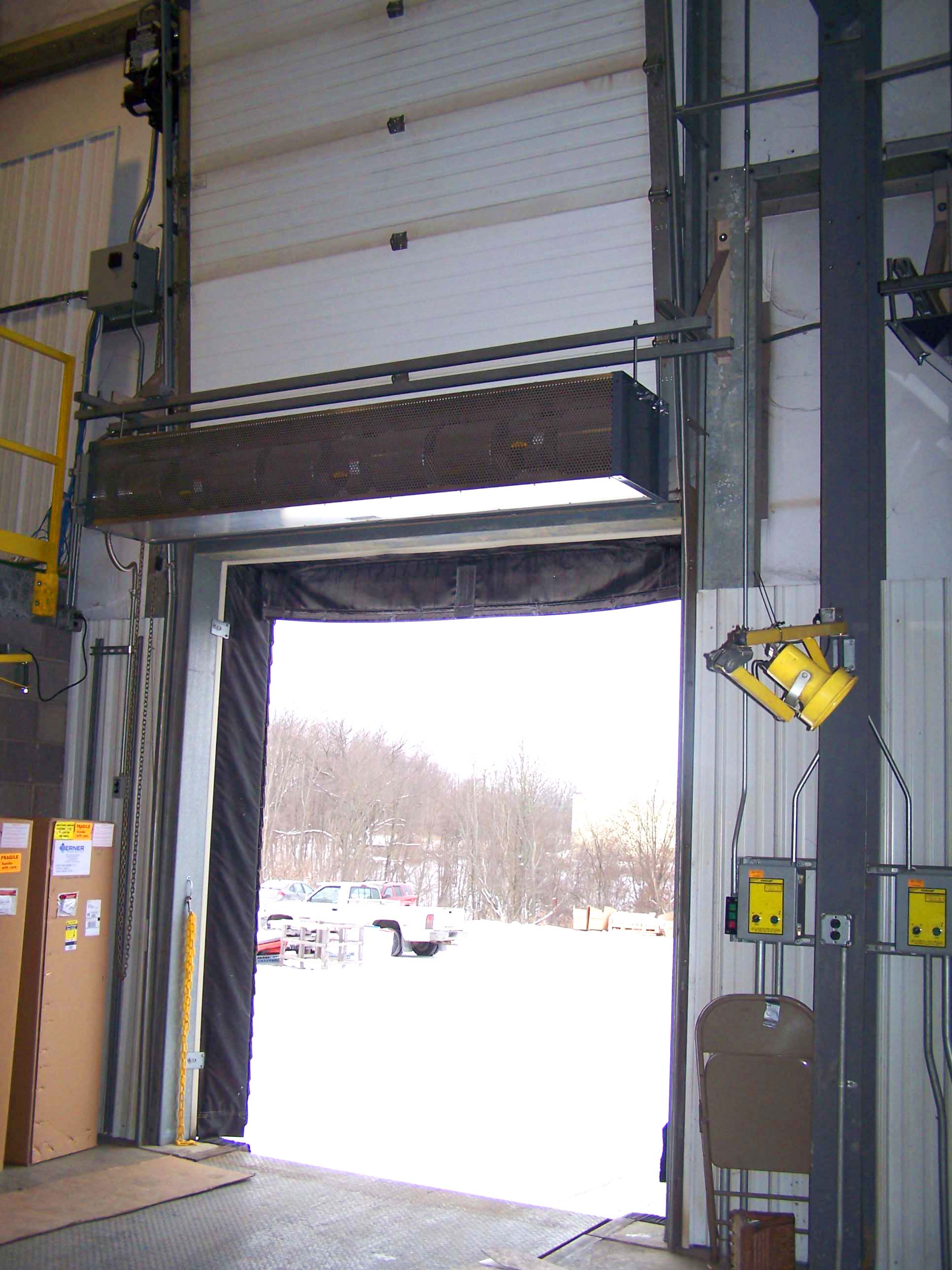 2576 #845F47 Berner Industrial Direct Drive 12 And 14 Air Curtain Garage Style Door image Overhead Doors Direct 38431932