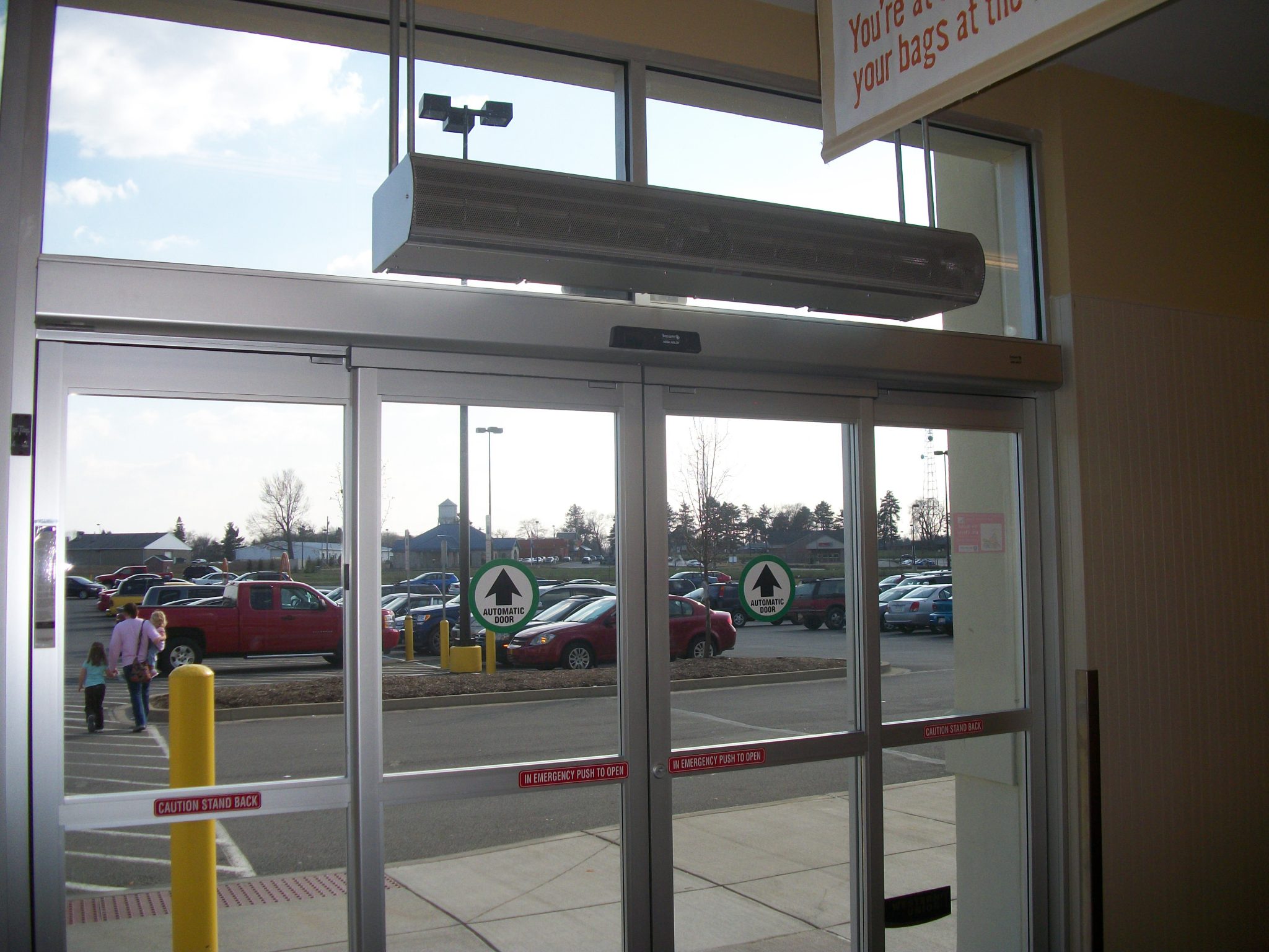 Grocery Lications Berner Berner Architectural Low Profile 8 Air Curtain Grocery Entrance